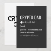 Crypto Vader Definitie Bitcoin HODL Vaderdag Feestdagenkaart (Voorkant / Achterkant)
