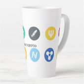 CRYPTO VALUTA LIEFHEBBER IN HANDELAAR LATTE MOK (Rechterhoek)