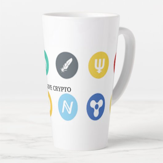 CRYPTO VALUTA LIEFHEBBER IN HANDELAAR LATTE MOK (Rechterhoek)