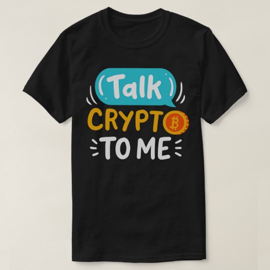 Crypto voor mij spreken t-shirt (Design voorkant)