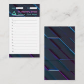 Crypto Wallet Password Recovery Seed Phrase 12 Visitekaartje (Voorkant / Achterkant)