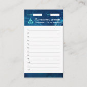 Crypto Wallet Sci-Fi Recovery Seed Phrase 12 Visitekaartje (Voorkant)