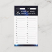 Crypto Wallet Space Recovery Seed Phrase 24 Visitekaartje (Voorkant)
