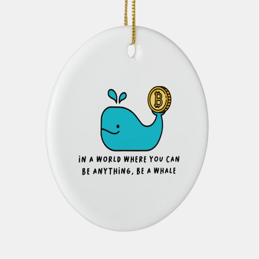 Crypto Whale T-Shirt Keramisch Ornament (Rechts)