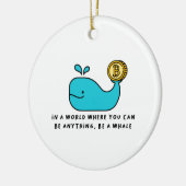 Crypto Whale T-Shirt Keramisch Ornament (Links)