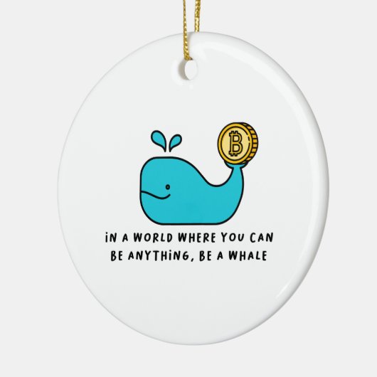 Crypto Whale T-Shirt Keramisch Ornament (Links)