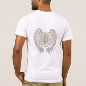 Crypto Wings Bitcoin Markt T-Shirt (Achterkant)