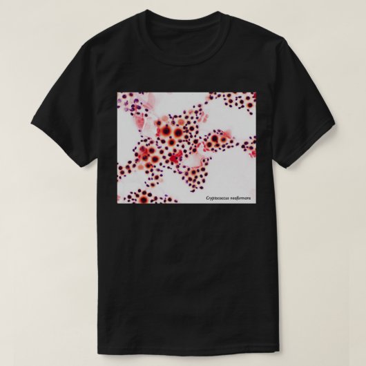 Cryptococcus neoformans t-shirt (Design voorkant)