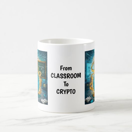 Cryptocurrency-Afstuderen gepersonaliseerd Koffiemok (Center)