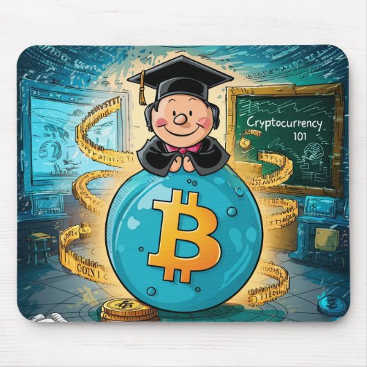 Cryptocurrency-Afstuderen Muismat (Voorkant)