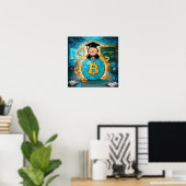 Cryptocurrency-Afstuderen Poster (Thuiskantoor)