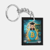 Cryptocurrency-Afstuderen Sleutelhanger (Voorkant Links)