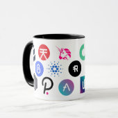 Cryptocurrency Altcoin Portfolio Mok (Voorkant links)