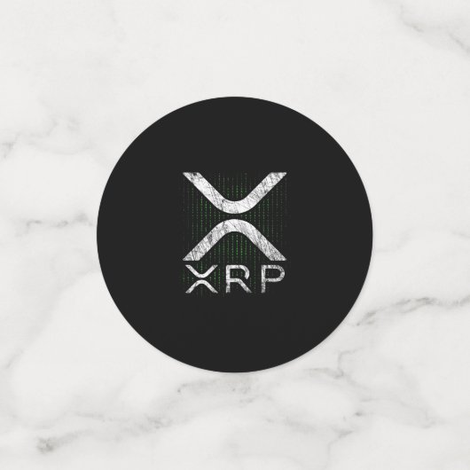 Cryptocurrency Binary Code XRP Hodlers Crypto Meme Confetti (Kleine voorkant)