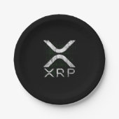 Cryptocurrency Binary Code XRP Hodlers Crypto Meme Papieren Bordje (Voorkant)