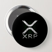 Cryptocurrency Binary Code XRP Hodlers Crypto Meme Ronde Button 4,0 Cm (Voorkant /achterkant)