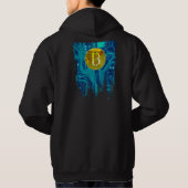 Cryptocurrency Bitcoin & Chip Hoodie (Achterkant)