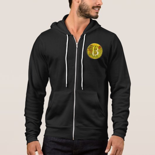 Cryptocurrency Bitcoin en printplaat Hoodie (Voorkant)