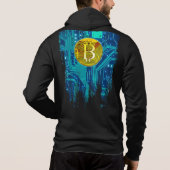 Cryptocurrency Bitcoin en printplaat Hoodie (Achterkant)