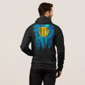 Cryptocurrency Bitcoin en printplaat Hoodie (Achterkant volledig)