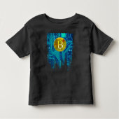 Cryptocurrency Bitcoin en printplaat Kinder Shirts (Voorkant)