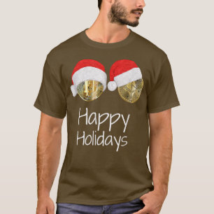 Cryptocurrency Bitcoin Ethereum Santa HAPPY T-shirt