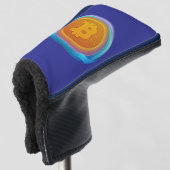 CRYPTOCURRENCY BITCOIN GOLFHEADCOVER (3/4 voorkant)