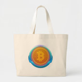 CRYPTOCURRENCY BITCOIN GROTE TOTE BAG (Voorkant)