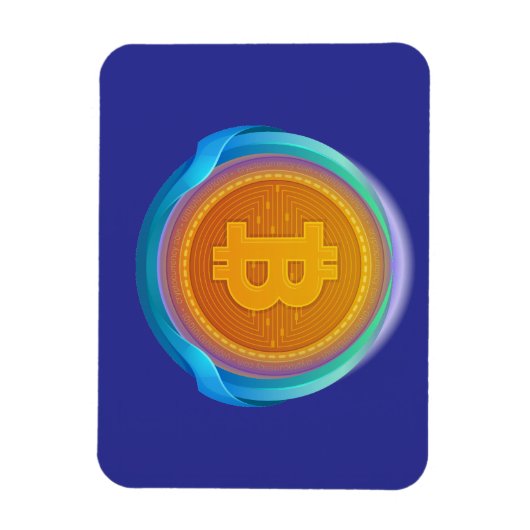 CRYPTOCURRENCY BITCOIN MAGNEET (Verticaal)