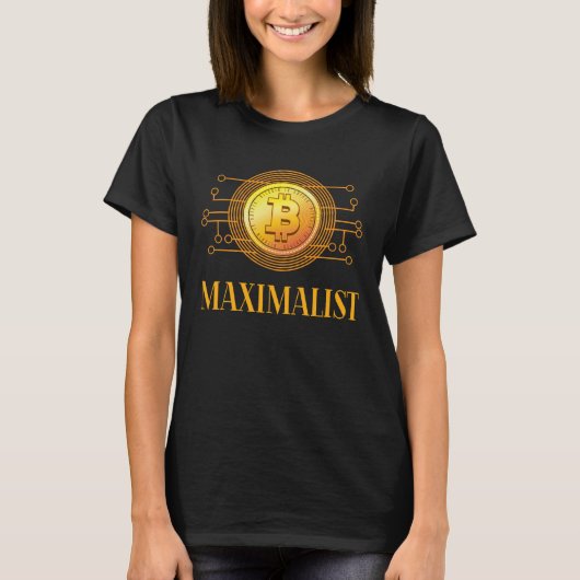Cryptocurrency Bitcoin Maximalist Blockchain T-shirt (Voorkant)