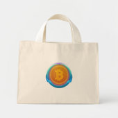CRYPTOCURRENCY BITCOIN MINI TOTE BAG (Voorkant)