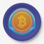 CRYPTOCURRENCY BITCOIN PAPIEREN BORDJE (Voorkant)