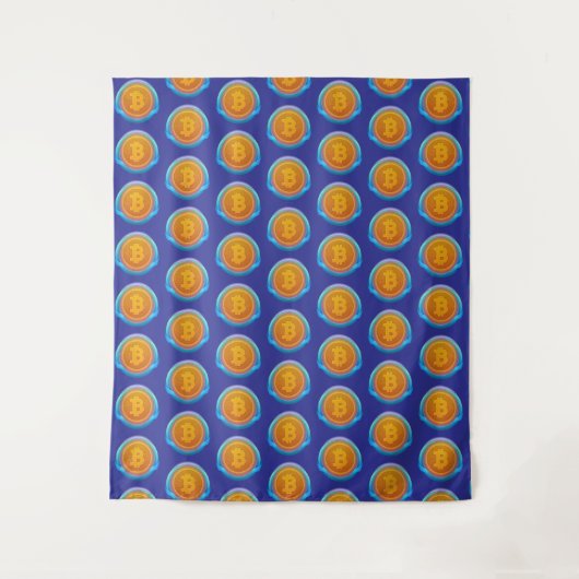 CRYPTOCURRENCY BITCOIN WANDKLEED (Voorkant)