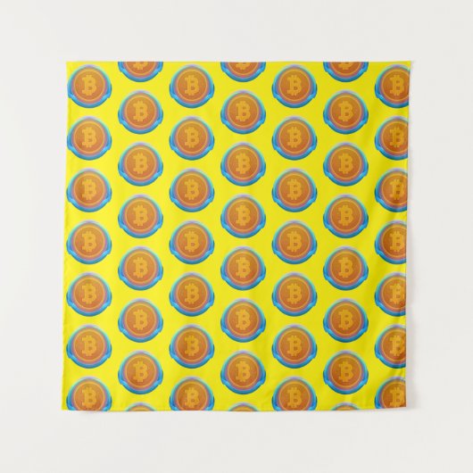 CRYPTOCURRENCY BITCOIN WANDKLEED (Voorkant)