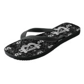 Cryptocurrency Black Money Design Teenslippers (Schuin)