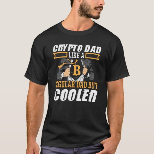 Cryptocurrency Blockchain Trader Beste D T-shirt (Voorkant)