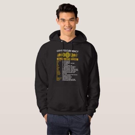 Cryptocurrency Blockchain Trader Finance Crypto In Hoodie (Voorkant volledig)