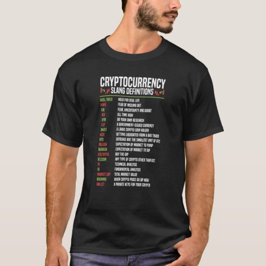 Cryptocurrency Blockchain Trader Finance Crypto in T-shirt (Voorkant)