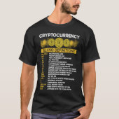 Cryptocurrency Blockchain Trader Finance Crypto In T-shirt (Voorkant)
