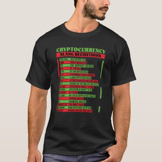 Cryptocurrency Blockchain Trader Finance Crypto in T-shirt (Voorkant)