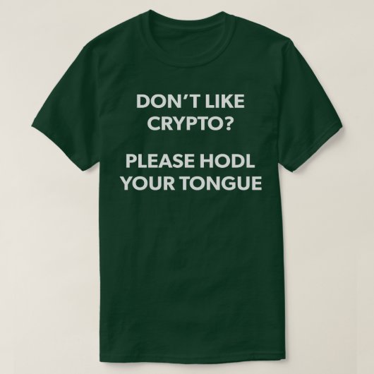 Cryptocurrency Crypto Bitcoin Ether Funny Blockcha T-shirt (Design voorkant)