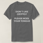Cryptocurrency Crypto Bitcoin Ether Funny Blockcha T-shirt (Design voorkant)