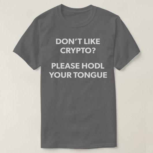 Cryptocurrency Crypto Bitcoin Ether Funny Blockcha T-shirt (Design voorkant)