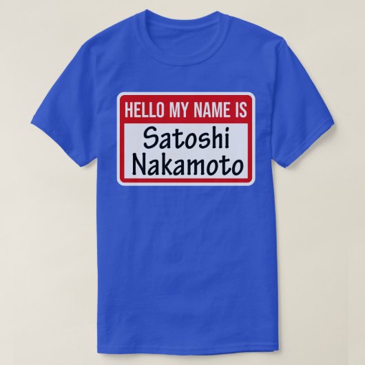 Cryptocurrency Crypto Bitcoin Grappig Hotel Satosh T-shirt (Design voorkant)