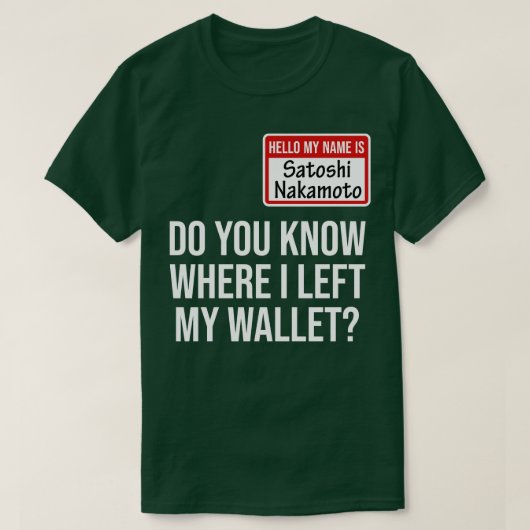 Cryptocurrency Crypto Bitcoin Grappig Hotel Satosh T-shirt (Design voorkant)