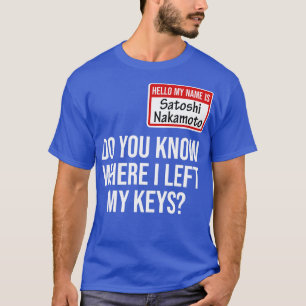 Cryptocurrency Crypto Bitcoin Grappig Hotel Satosh T-shirt