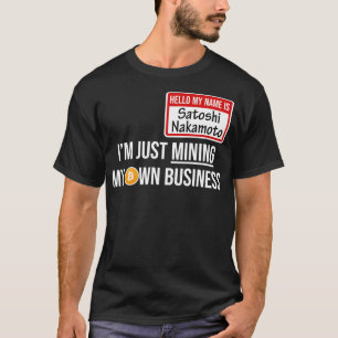 Cryptocurrency Crypto Bitcoin Grappig Hotel Satosh T-shirt
