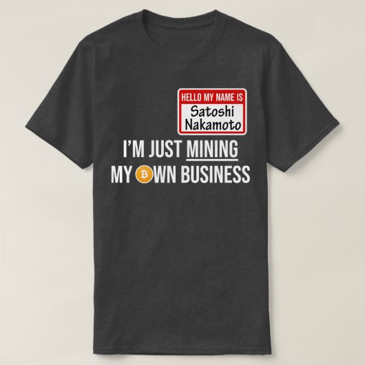 Cryptocurrency Crypto Bitcoin Grappig Hotel Satosh T-shirt (Design voorkant)