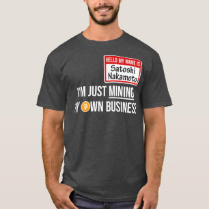 Cryptocurrency Crypto Bitcoin Grappig Hotel Satosh T-shirt