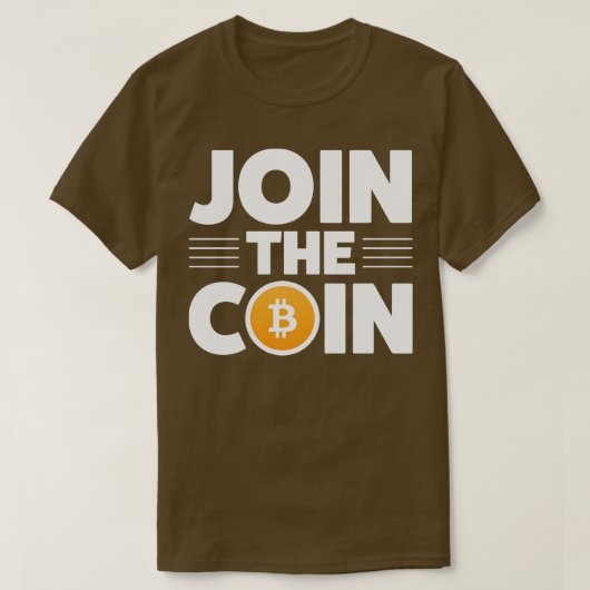 Cryptocurrency Crypto Bitcoin Grappig Houd je aan T-shirt (Design voorkant)